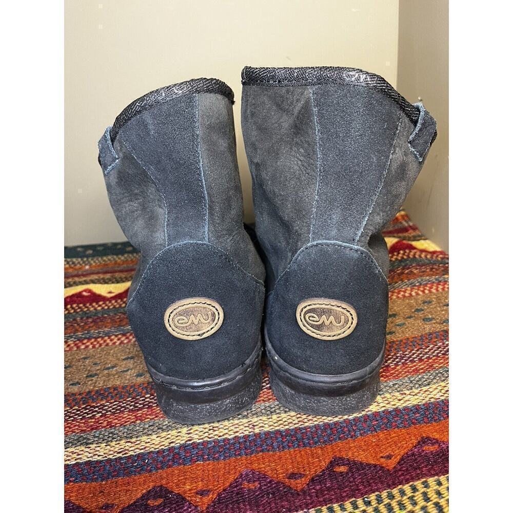 Mens EMU Australia black sheepskin boots Mens Size 11/Women’s 12 - Picture 4 of 9